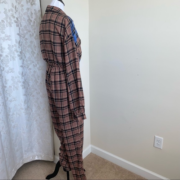 PrettyLittleThing Flannel Pajama Jumper Size 6 - Picture 5 of 12